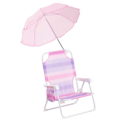 Tommy Bahama Folding Stripe Beach Chair With Cup Holder And Umbrella FROM $12 (Reg $28) at T.J. Maxx Stripe Umbrella, Toddler Rash, Girls Skorts, Tommy Bahama Beach Chair, Kids Picnic, Toddler Beach, Tropical Girl, Folding Beach Chair, Beach Chair Umbrella