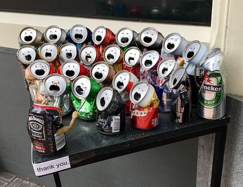 A Collection of Beer Cans That Look Like They Are Putting On a Smashing Choir Performance 웃긴 사진, E Card, Dad Jokes, Funny Pins, Bones Funny, Beer Can, Kids Crafts, Puns, Different Types