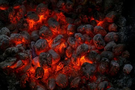 Fireplace Top, Burning Coal, Burning Embers, Top View, At Night, Close Up, Photo Editing, Royalty Free Stock Photos, Fireplace