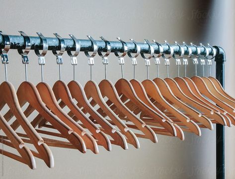 Wooden Clothes Hangers on Rack by Raymond Forbes LLC - Stocksy United Creative photography Inspiration #awesomephotography #amazingphotography #landscapephotography #fineartphotography #familyphotography #creativephotography #aestheticphotography #photographyideas #learnphotography #photographyinspiration #stocksy #stocksyunited Hanger Aesthetic, Creative Photography Inspiration, Aesthetic Landscape, Clothes Hangers, Learning Photography, Screen Savers, Aesthetic Photography, Creative Photography, Clothes Hanger