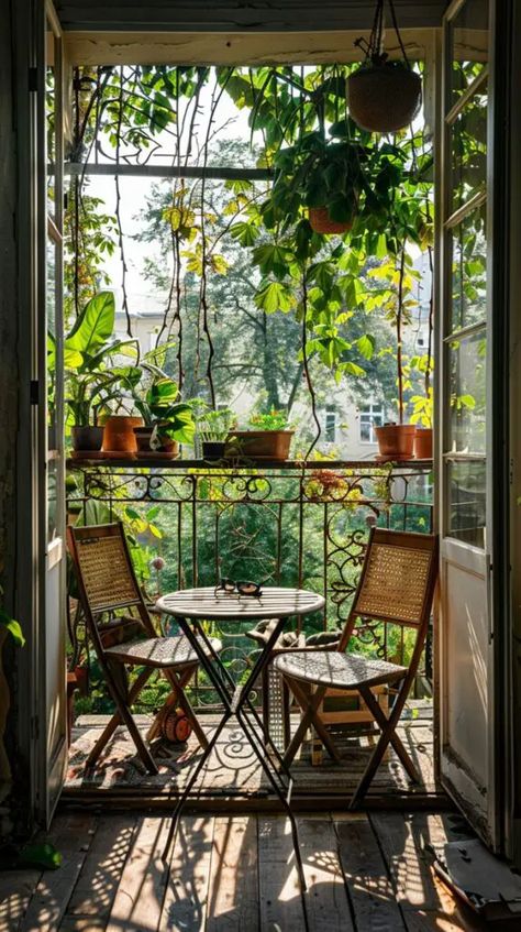 Balcony Corner Ideas, Vintage Balcony Ideas, Rustic Balcony Ideas, Small Rooftop Ideas, Rustic Balcony, Vintage Balcony, Balcony Aesthetic, Aesthetic Balcony, Balcony Decor Ideas