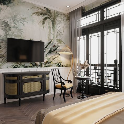 experience. Indochine Bedroom, Kokomo Beach, Modern Chinese Interior, Indochine Interior, China House, Tropical Interiors, Indochine Style, Tropical Interior Design, Expensive Decor