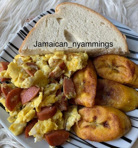 Good eats’s Instagram post: “#kidsrequest #requestgranted #breakfast #morning #sausage #eggs #plantain #bread #foodporn #foodpics #foodpost #foodpic #instagram…” Jamaica Breakfast, Plantain Bread, Jamaican Breakfast, Coconut Chutney, Food Babe, Chutney, Aesthetic Food, Food Pictures, Good Eats