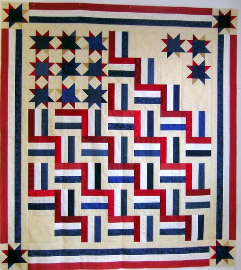 Quilts Of Valor Patterns Free, Quilts Of Valor Patterns, Valor Quilts, Act Of Valor, Quilts Of Valor, Patriotic Projects, Flag Quilt, Quilting Designs Patterns, American Quilt