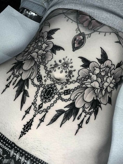 Girl Stomach Tattoos, Lower Belly Tattoos, Abdomen Tattoo, Lower Stomach Tattoos, Tummy Tattoo, Stomach Tattoos Women, Tattoos To Cover Scars, Belly Tattoos, Belly Tattoo