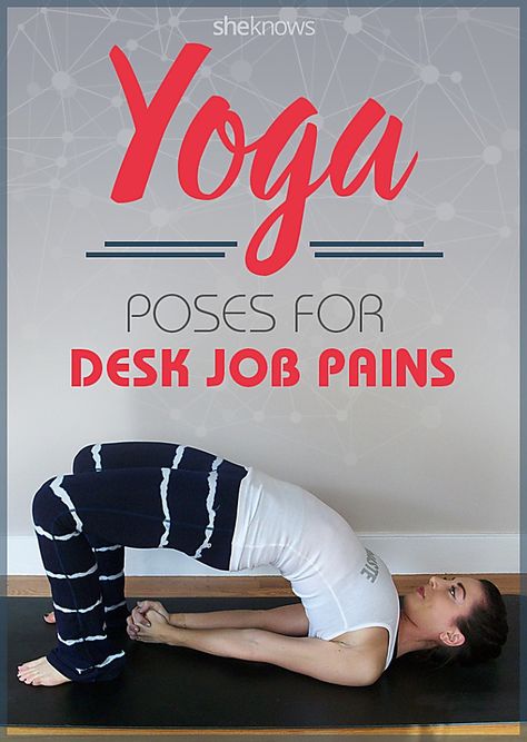 Yoga for your desk job Healing Yoga Poses, Office Yoga, Healing Yoga, Fitness Routines, Desk Job, Yoga Workouts, Yoga Moves, Neck And Back Pain, Yoga Exercises