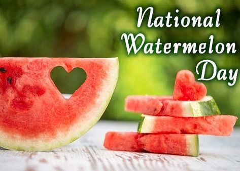 Each year on August 3rd we celebrate National Watermelon Day!  It is no coincidence that National Watermelon Day is celebrated in the hottest month of the year.  Watermelon is a delicious and refreshing summer fruit that is very popular in the summer at picnics, barbecues, and cookouts.  Because watermelons are 92% water, they make the perfect snack for the warm weather. #WatermelonDay #Fruit #SummerTime #WatermelonRecipes #Foods #CleanUp #MessyFruit #FamilyTime National Watermelon Day, Watermelon Day, Heart Diseases, Mind Diet, Heart Month, Control Room, Watermelon Recipes, Watermelon Slices, Summer Refreshments