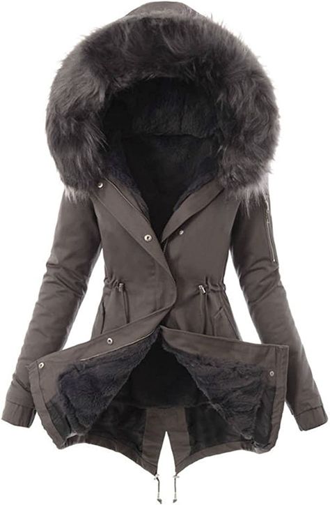 Womens Dress Outfits, Elisabeth Swan, Ohio Winter, Parka Coat Women, Hooded Coats, Casual Outwear, Long Overcoat, Parka Style, Cat Hammock