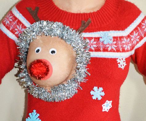 Diy Jumper, Christmas Sweater Party, Unique Sweaters, Ugly Christmas Sweater Party, Ugly Sweater Party, Xmas Sweater, Ugly Sweater, Christmas Colors, All Things Christmas