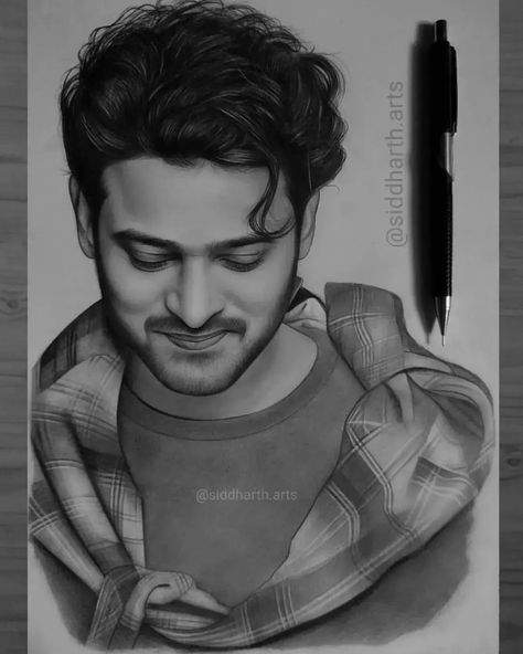 Prabhas Drawing, Celebrity Art Drawings, School Life Quotes, Sketch Images, Pencil Drawing Images, Bengali Art, Tiger Tattoo Design, Friend Status, Pencil Sketch Images