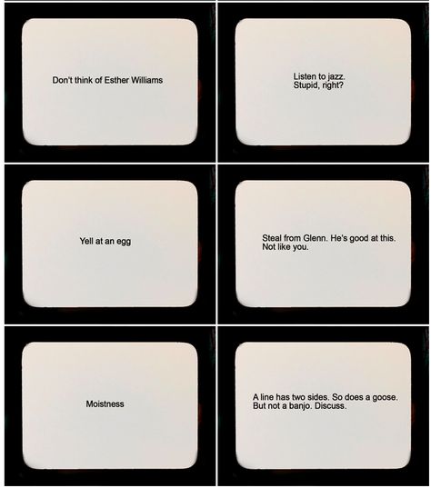 Richard Kadrey's Passive-Aggressive Oblique Strategies / Boing Boing