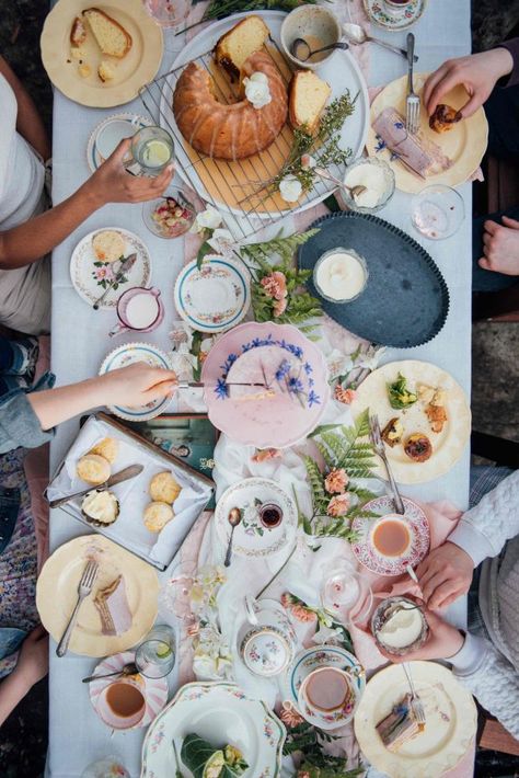 A Royal Tea Party and Vanilla Cream Scones | Simple Bites Regency Tea Party, Cottagecore Tea Party, Tea Party Photography, Tea Party Birthday Ideas, Royal Food, Royal Tea Party, Cottagecore Tea, Outdoor Tea Parties, Tea Treats