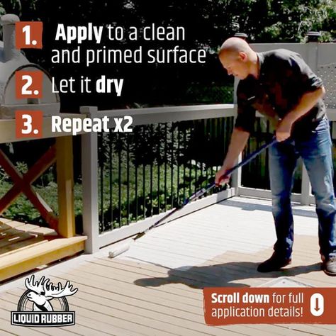 Why Liquid Rubber Polyurethane Deck Coating is the Smart Choice for Yo Deck Resurfacing, Pressure Treated Deck, Deck Maintenance, How To Apply Polyurethane, Asphalt Driveway, Liquid Rubber, Deck Paint, Drain Opener, Cool Deck