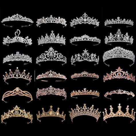 Tiara Accessories, Bridal Crown Tiara, Crown Aesthetic, Crystal Bridal Tiaras, Beautiful Tiaras, Royal Tiaras, Crowns And Tiaras, Crown Tiara, Magical Jewelry