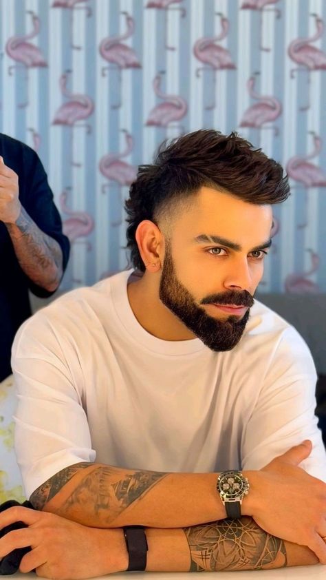 Kohli Hairstyle, Virat Kohli Beard, Virat Kohli Portrait Photography, Virat Kohli Hairstyle, Ab De Villiers Photo, King Kohli, Mens Hairstyles With Beard, Gents Hair Style, Virat Kohli Instagram