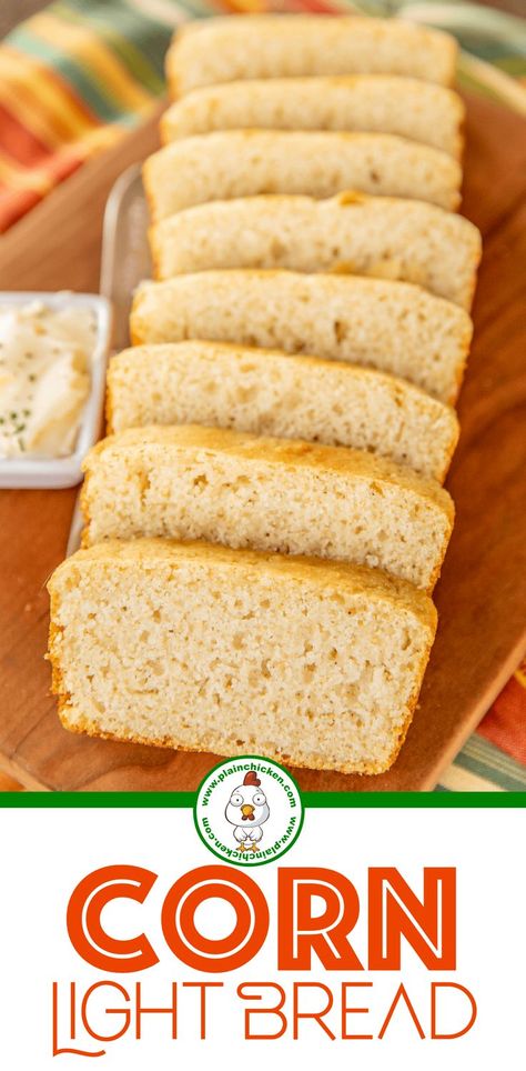 Corn Light Bread Recipe, Cracker Barrel Cornbread, Light Bread, Plain Chicken Recipe, Easy Cornbread Recipe, Slow Cooker Steak, Buttermilk Cornbread, Slow Cooker Chicken Chili, Cornbread Easy