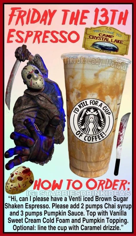 Starbucks Recipes Halloween, Frappuccino Recipes, Starbucks Halloween Drinks, Starbucks Autumn, Starbies Drinks, Starbucks Ideas, Starbucks Flavors, Starbucks Fall Drinks, Coffee Orders