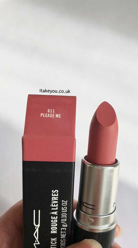 Mac Lipstick Please Me, Please Me Mac Lipstick, Honey Love Mac Lipstick, Mac Please Me Lipstick, Mac Please Me, Matte Make Up, Nude Lipstick Shades, Mac Lipstick Colors, Beauty Shopping List