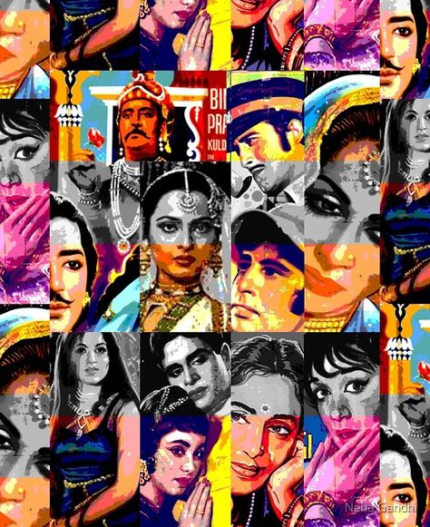 Bollywood Vintage, Modern Indian Art, Movie Collage, Rajasthani Art, Perspective Drawing Architecture, Film Posters Art, Bollywood Funny, Nostalgic Pictures, Bollywood Posters