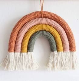 Rainbow Macrame Wall Hangings, Boho Rainbow Decor, Bright Nursery, Boho Rainbow Wall, Rainbow Wall Decor, Rainbow Nursery Decor, Rainbow Diy, Rainbow Macrame, Wall Hanging Macrame