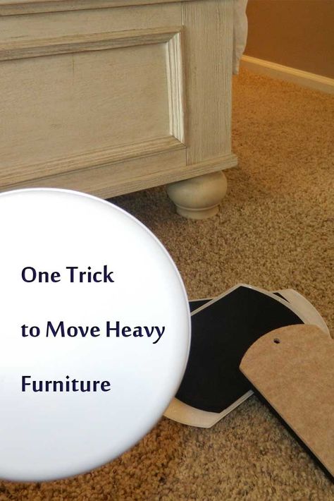 This simple trick can help you move heavy furniture easily! Move Heavy Furniture Alone, Moving Heavy Furniture Tips, Moving Furniture Hacks, How To Move Heavy Furniture By Yourself, Moving Furniture By Yourself, Moving Tools, Furniture Movers, Moving Furniture, What To Use