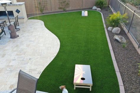 Grass And Concrete Backyard, Backyard Concrete And Grass Ideas, Backyard Grass And Concrete, Artificial Grass On Concrete Patio, Fake Grass Backyard Ideas Patio, Concrete And Fake Grass Backyard, Concrete And Artificial Grass Backyard, Artificial Grass Patio, Artificial Grass Backyard