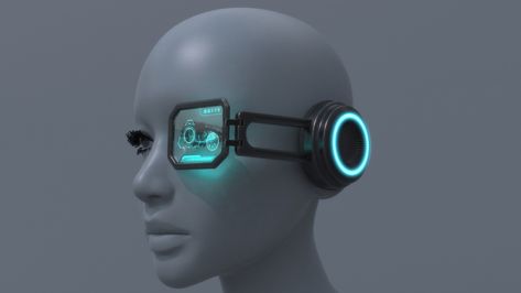 Sci fi and military monocle, DEALER DE DESIGN on ArtStation at https://www.artstation.com/artwork/klyEzd Vr Goggles, Swimming Anime, Drawing Reference, Goggles, Concept Art, Sci Fi, Character Design, Google Search, Drawings