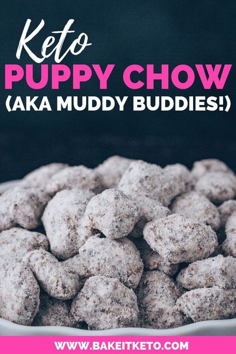 Chex Mix Puppy Chow, Chex Mix Recipe, Muddy Buddies Recipe, Sugar Free Snacks, Keto Christmas, Chex Mix Recipes, Muddy Buddies, Low Carb Snack, Fat Bomb Recipe