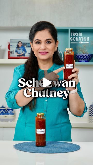 Schezwan Chutney, Schezwan Sauce, Garlic And Ginger, Chilli Paste, Chutney Recipe, Hot And Spicy, Pepper Powder, Fusion Food, Red Chilli