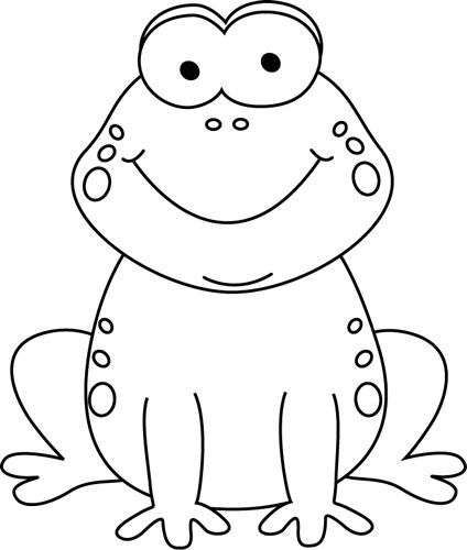 Black and White Cartoon Frog  Clip Art Frog Coloring, Art Frog, Frog Coloring Pages, Frog Drawing, Clip Art Pictures, Black And White Cartoon, Cartoon Monsters, Interesting Animals, Cute Frog