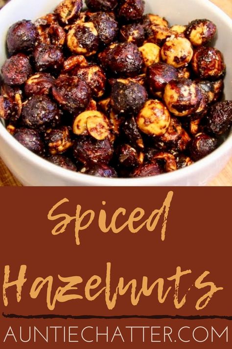 Spiced hazelnuts are great for snacking, adding to salads, and gift giving! Toasted Hazelnuts Recipe, Spiced Hazelnut Recipes, Roasted Hazelnuts, Roasted Hazelnut Recipes Savory, Hazel Nuts Recipes, Roasted Hazelnut Recipes, Hazelnut Recipes Savory, Recipes With Hazelnuts Easy, Hazel Nut Recipes