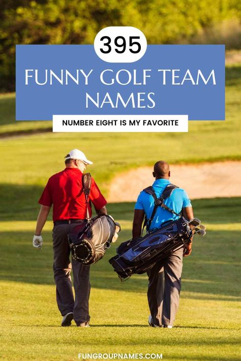 Explore 395 of our funny golf team names in our ultimate guide. Perfect for adding humor and creativity to your next golf tournament! Golf Team Names Funny, Fun Team Names, Golf Terms, Goofy Golf, Halloween Golf, Team Theme, Boys Golf, Team Costumes, Classic Golf