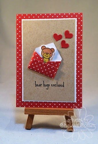 Valentine Cards To Make, Cards Diy Easy, Stampin Up Valentine Cards, Valentines Day Cards Handmade, Valentine Love Cards, Homemade Greeting Cards, Valentine Cards Handmade, Bear Hugs, Happy Cards