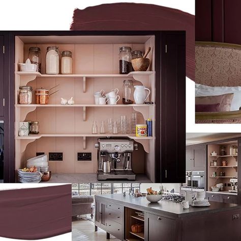 Colour Masterclass: Aubergine | SheerLuxe Aubergine Paint Color, Aubergine Paint, White Sitting Room, Neutral Wall Colors, Aubergine Colour, Messy Bed, Snug Room, Paint And Paper Library, Statement Furniture