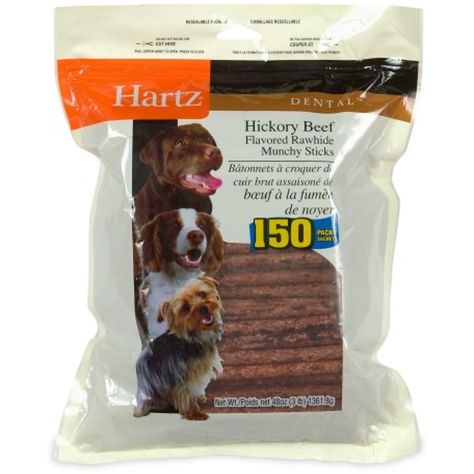 Hartz 96275 Dental Hickory Beef Flavored Rawhide Munchy Sticks 150 Count ~~ Please be sure to check out this awesome product. (This is an affiliate link and I receive a commission for the sales) Cat Food Brands, Dog Treat, Teeth Cleaning, Food Items, Dog Food Recipes, Food Animals, Pet Supplies, Pet, Canning