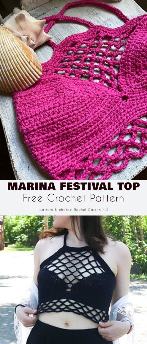 10 The Best Crochet Halter Tops Festival Crochet Pattern, Diy Crochet Top Pattern, Crochet Halter Tops Free, Crochet Halter Top Pattern Free, Crochet Festival Top, Crochet Halter Top Pattern, Aesthetic Patterns, Crochet Festival, Crochet Aesthetic