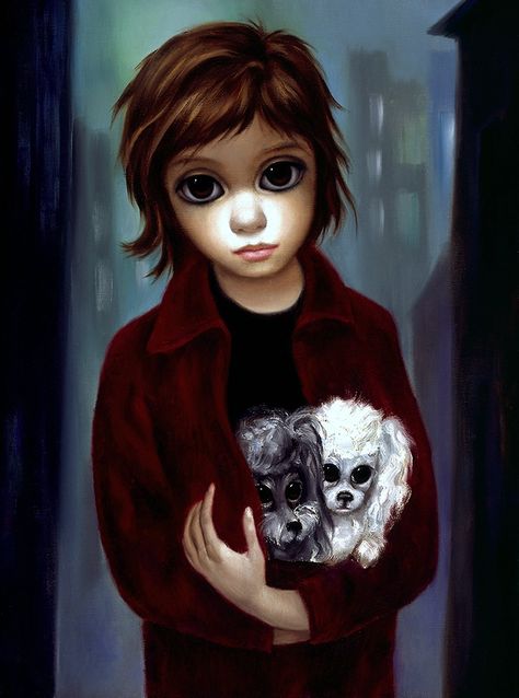 Big Eyes Movie, Big Eyes Margaret Keane, Keane Big Eyes, Big Eyes Paintings, Margaret Keane, Female Perspective, Puppy Cut, Eyes Art, Poster Bedroom