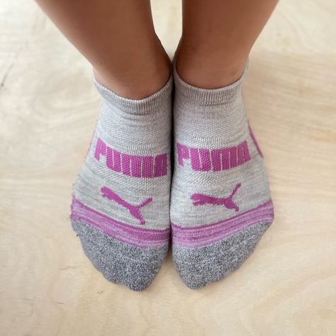 Well worn Puma socks Puma Socks, Different Colors, Socks, Purple, Grey, Women's Top, Anime, Fashion Tips, Pins