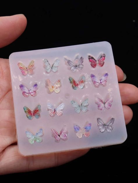 1pc Butterfly Design DIY Silicone Mold | SHEIN USA Silicone Resin Molds, Silicone Moulds, Silicone Resin, Resin Jewelry Making, Casting Resin Molds, Epoxy Resin Crafts, Diy Silicone Molds, Craft Molds, Molding Clay