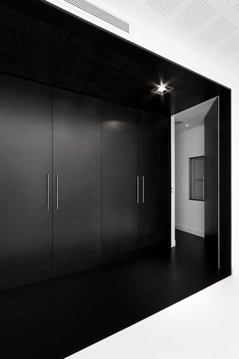 black  white.: Black Closet, Black And White Interior, Hotel Interior Design, White Living, Hotel Interior, Residential Interior, Commercial Interiors, White Interior, Interior Architecture Design