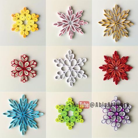 Quilling Snowflakes, Diy Quilling Crafts, Whimsical Art Journal, Origami And Quilling, Quilling Christmas, Paper Quilling Patterns, Quilling Craft, Quilling Techniques, Quilling Paper Craft