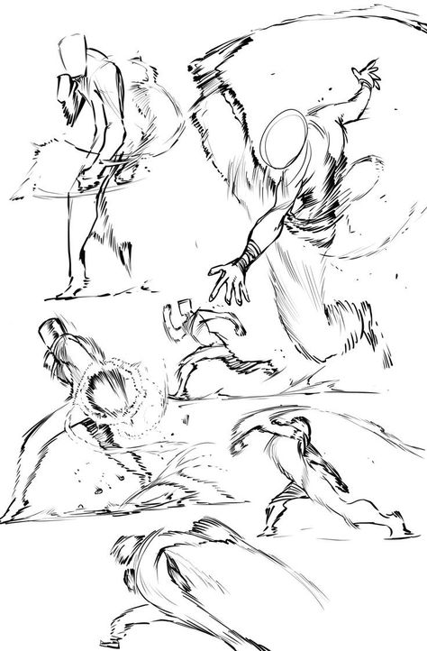 Dodging Reference Drawing, Male Hip Reference, Working Out Reference Pose, How To Draw Action Scenes, Effects Drawing Reference, Dynamic Manga Poses, Dynamic Combat Poses Reference, Fast Movement Drawing, Anime Kicking Pose