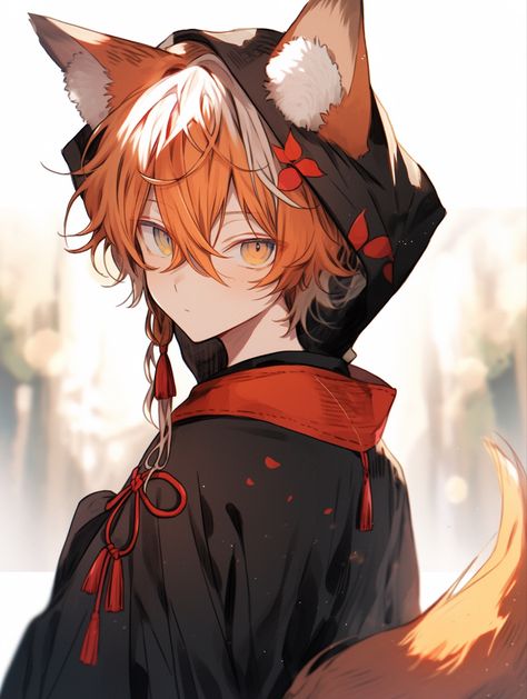 Fox Pfp Anime, Fox Boy Pfp, Fox Anime Character, Fox Boy Oc, Fox Boy Art, Kitsune Boy, Anime Fox Boy, Fox Character, Fox Boy