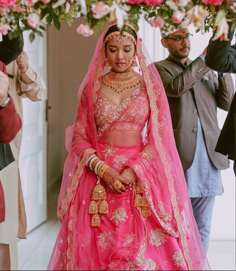 Priyanka Karki wedding, Nepal Nepali Bride Wedding Nepal, Priyanka Karki, Nepali Bride, Nepali Wedding, Indian Wedding Reception Outfits, Lengha Blouse, Bride And Son, Bride Aesthetic, Pink Bridal Lehenga