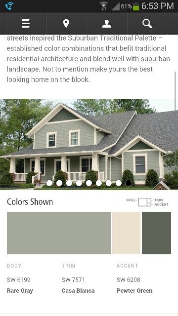 Open Kitchens, Exterior Paint Schemes, House Paint Color Combination, Color Combinations Paint, Exterior House Paint Color Combinations, House Remodeling, Exterior House Color, Revere Pewter, Plans House