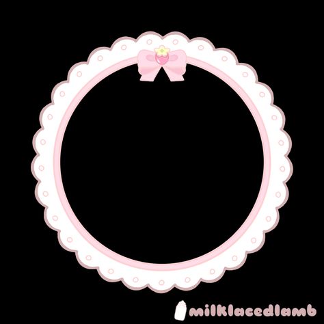 Pfp Frame Png, Lace Pfp Border, Cutecore Frame, Pfp With Border, Icon Frame Overlay, Cute Frame Png, Pink Frame Png, Rentry Borders, Pfp Overlay