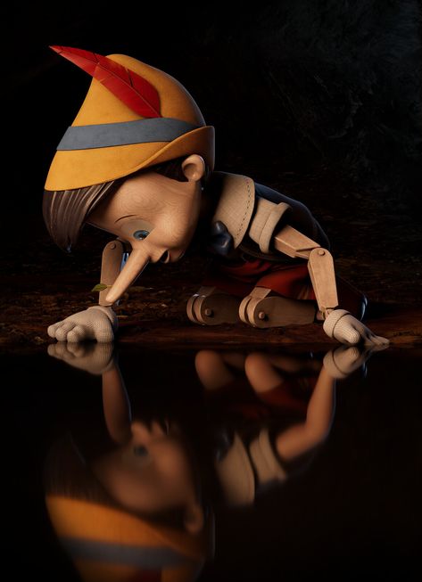 Pinocchio Disney, Disney Figurines, Into The Water, Classic Cartoon Characters, Dark Wallpaper Iphone, Pinocchio, Creative Drawing, Classic Cartoons, Classic Disney