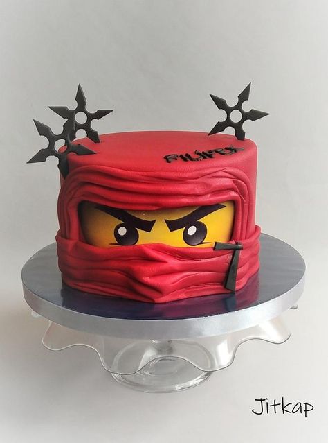 Ninja Birthday Cake, Ninja Themed Birthday Party, Ninjago Cake, Ninja Cake, Lego Ninjago Party, Lego Ninjago Birthday, 4de Verjaardag, Ninjago Cakes, Ninjago Birthday Party