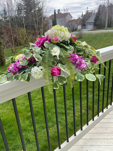 Memorial Pillow, Casket Spray, Grave Stone, Grave Flowers, Casket Sprays, Silver Dollar Eucalyptus, Cemetery Flowers, Artificial Greenery, Memorial Stones