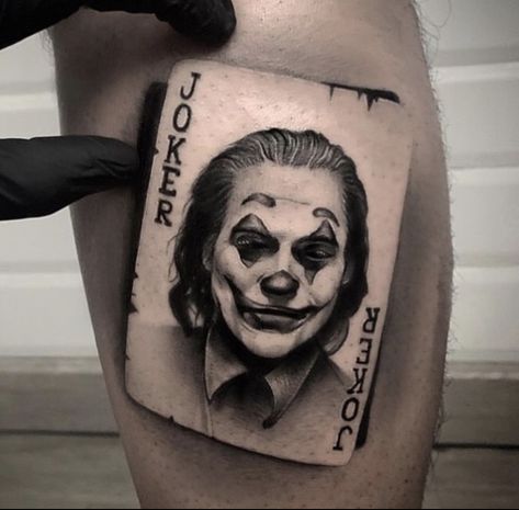 Tato Joker, Tato Geisha, Joker Face Tattoo, Joker Card Tattoo, Tato 3d, Tato Tradisional, Small Wave Tattoo, Joker Tattoo Design, Card Tattoo Designs